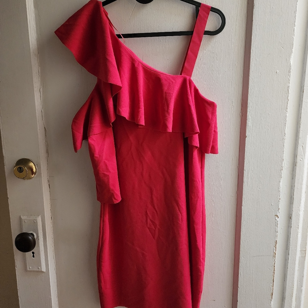 ZARA Casual Dress, Size S, Color Fuchsia, NEW